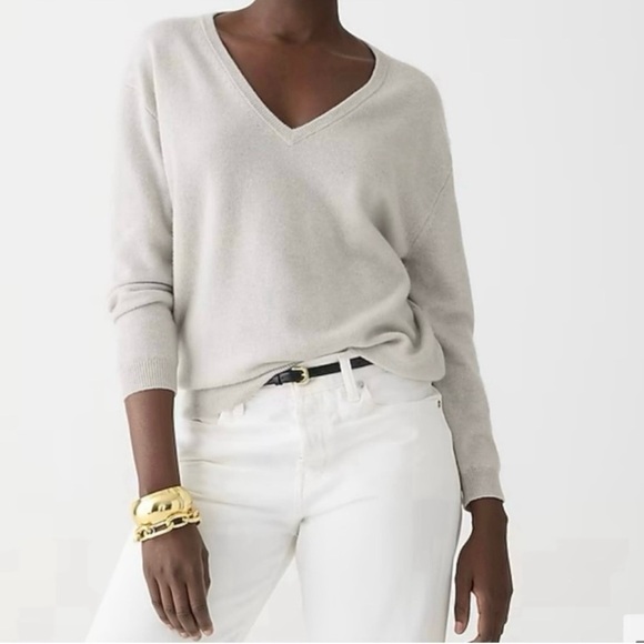 J. Crew Sweaters - J. Crew cashmere relaxed v-neck sweater NWT
